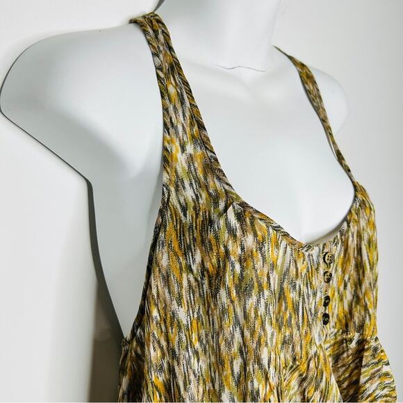 ISABEL MARANT ÉTOILE Top Womens Size 2 Boho Ruffle Asymmetrical Earthy Chic - Picture 6 of 10